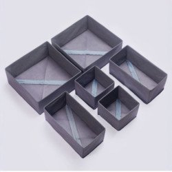 Set x6 Organizadores de Tela Plegables Mayorista Deko Hogar