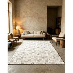 Alfombra Nordica Copenhague Hueso 200x290 Mayorista