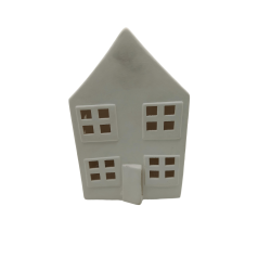 Casa Amsterdam de Cerámica Blanco 21,5x13,5x10cm Mayorista | Deko Hogar