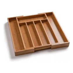 Cubiertero Extensible de Bambú Mayorista | Deko Hogar