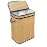Cesto Ropa Bambú Rectangular con Tapa Mayorista Deko Hogar