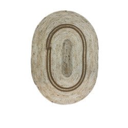 Alfombra Oval Fibras Naturales 70x50 Mayorista Deko Hogar