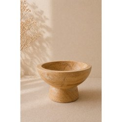 Cuenco de Madera Musgo Laqueado Mayorista | Deko Hogar